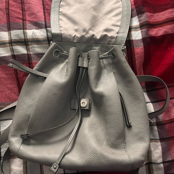 Mk Riley Ash Gray Bucket Backpack - Picture 2 of 4